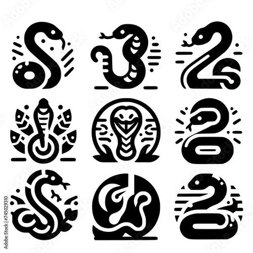 set of snake icon