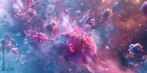 A vibrant cosmic cloud formation  © LadyAI