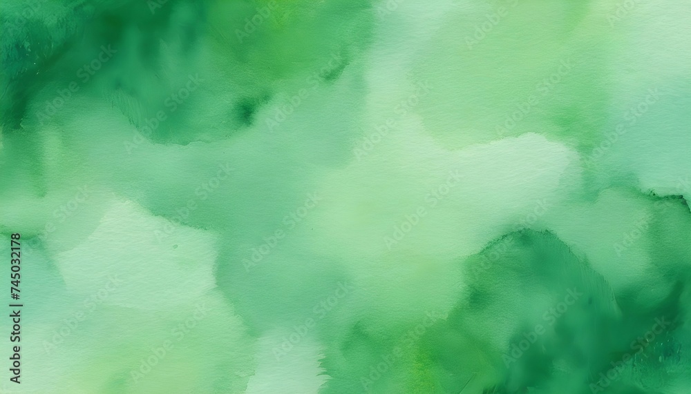 Green Watercolor Texture Background

