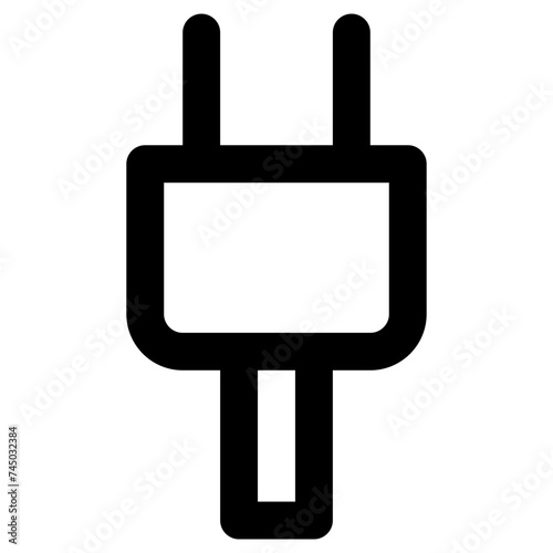 plug icon, simple vector design