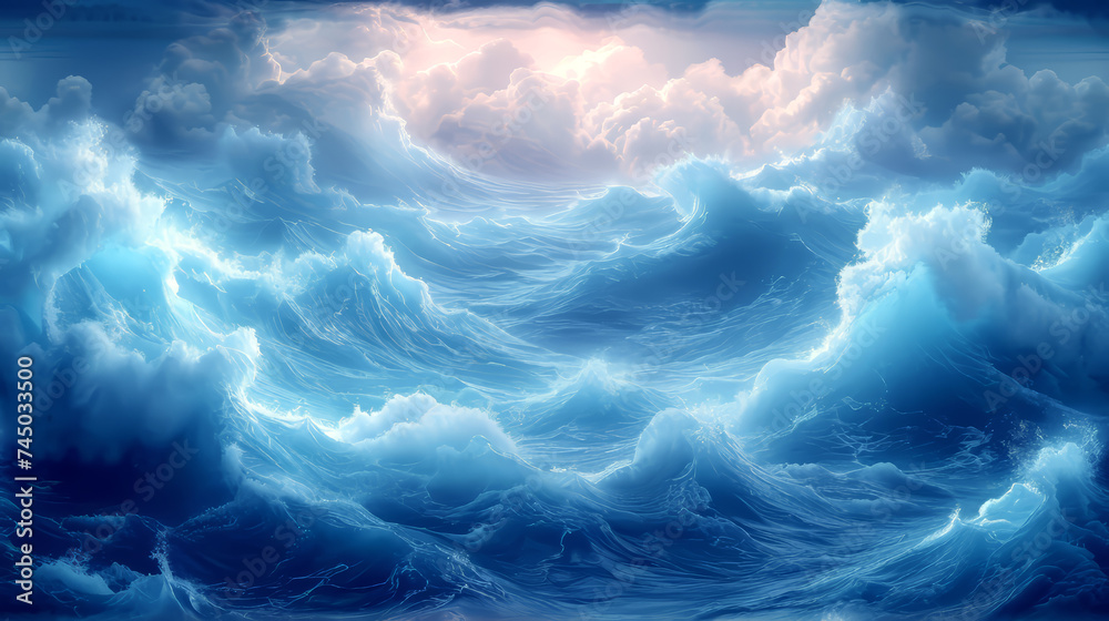 Big stormy sea wave. Beautiful background decorative illustrations. Big stormy sea wave. Beautiful background decorative illustrations.