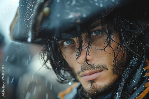 Pirat im regen photo