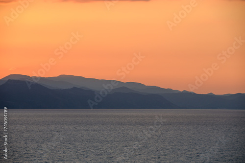 beautiful sunset sky over the mountains of Cyprus 7