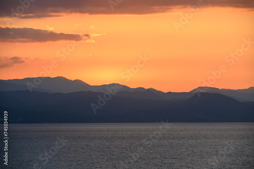 beautiful sunset sky over the mountains of Cyprus 8