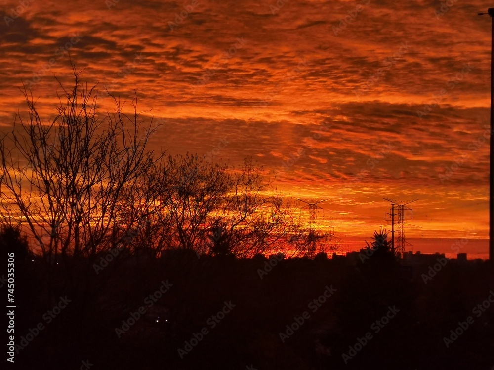 Fototapeta premium fire cloud