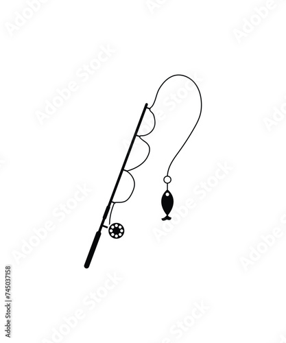 fishing icon, vector best flat icon.