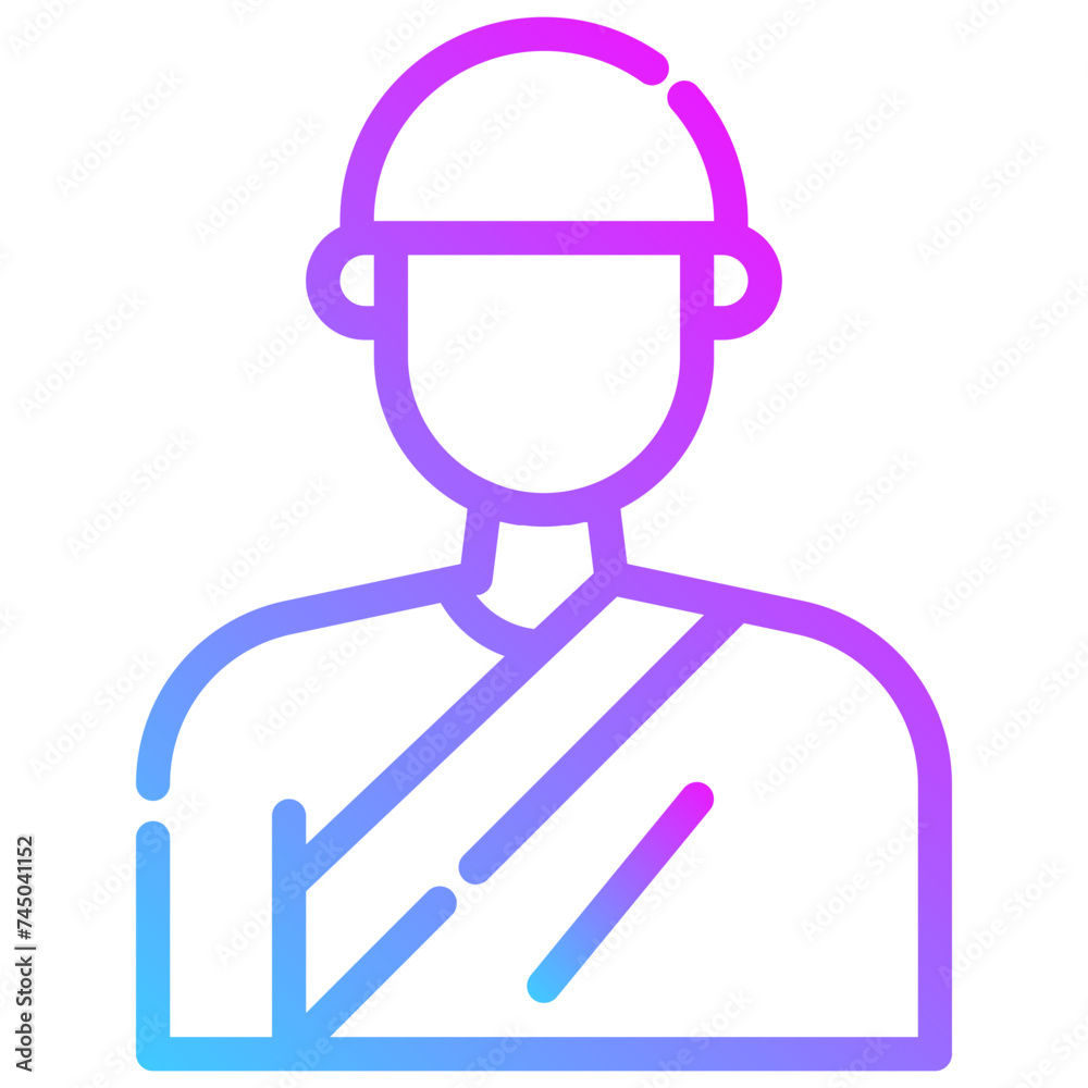 avatar hajj. vector single icon with a dashed line style. suitable for any purpose. for example: website design, mobile app design, logo, etc. avatar hajj. vector single icon with a dashed line style. suitable for any purpose. for example: website design, mobile app design, logo, etc.