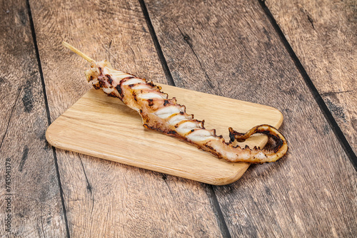 Delicous tasty Grilled octopus tentacle