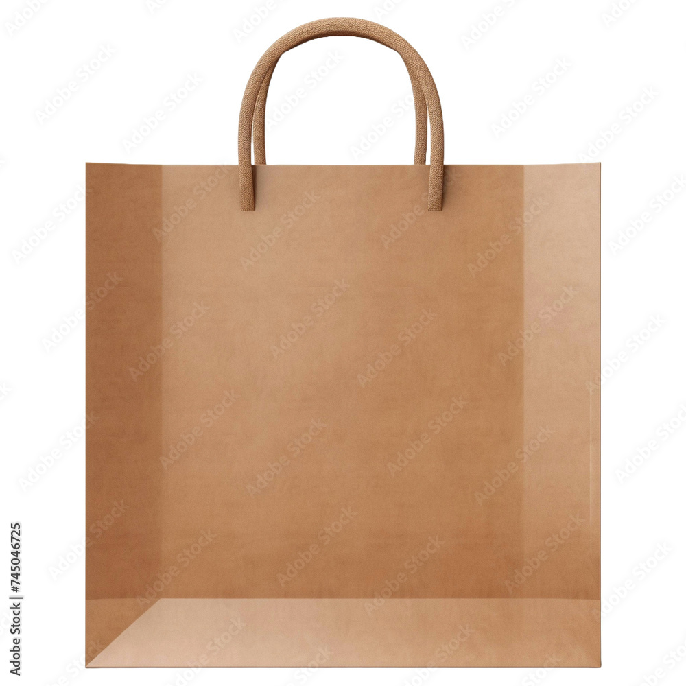 Brown paper bag isolated on transparent background Brown paper bag isolated on transparent background