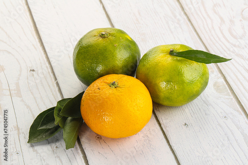 Fresh ripe sweet juicy mandarins