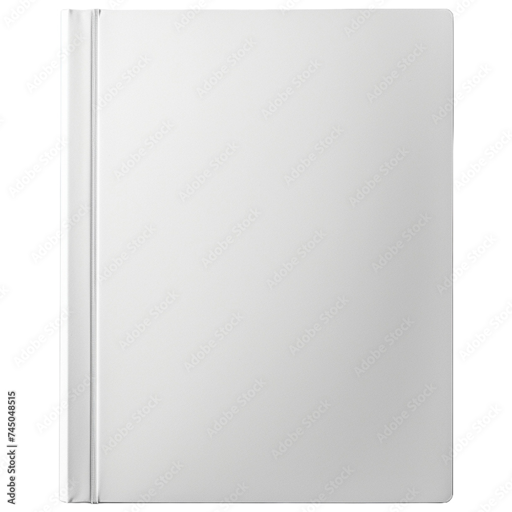Blank book cover mockup isolated on white background. 3d rendering Blank book cover mockup isolated on white background. 3d rendering