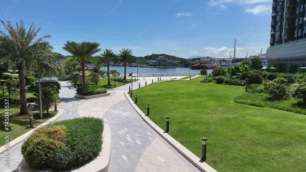Vidéo Stock a housing estate in Lai Chi Kok Nam Cheong in West Kowloon