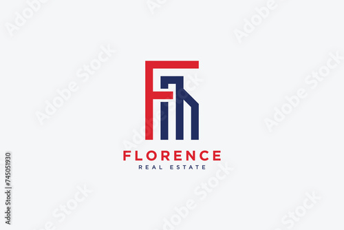 F latter real estate logo