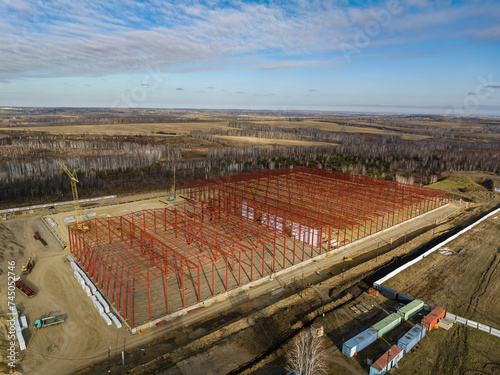 Construction of a large plant