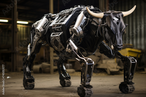armored cow-robot