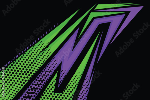 Vector background illustration modern design sticker Premium