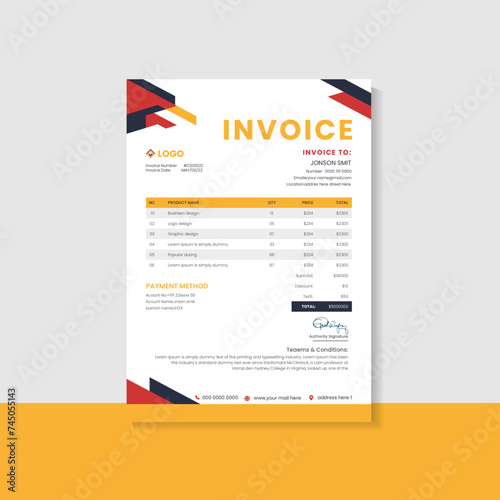 remittance  slip corporate company shop invoice