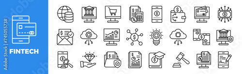 Fintech Icon Set