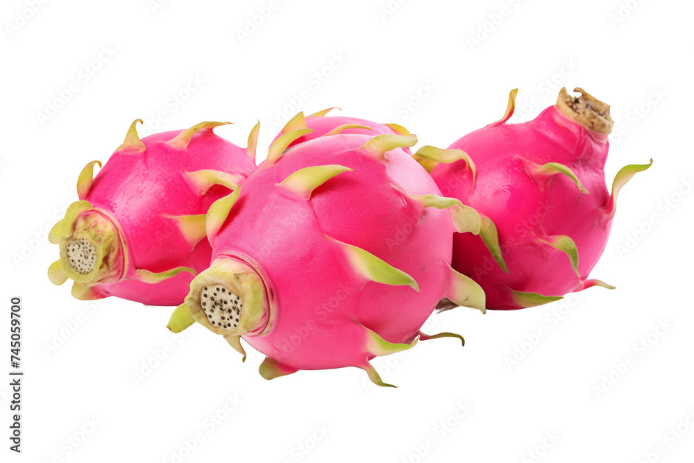 Dragon fruit isolated on transparent or white background, png Dragon fruit isolated on transparent or white background, png