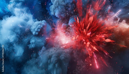 July 4th Fireworks Spectacle Generative AI
