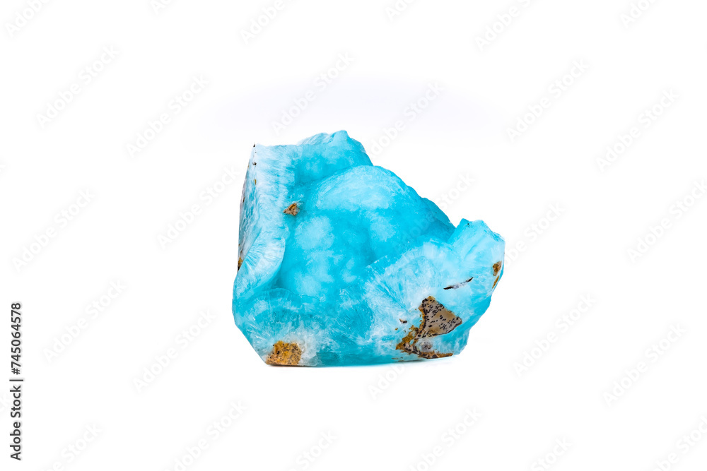 blue hemimorphite photography isolated on white blackground. From Congo. macro detail background. close-up Rough raw unpolished semi-precious gemstone.
blue hemimorphite photography isolated on white blackground. From Congo. macro detail background. close-up Rough raw unpolished semi-precious gemstone.