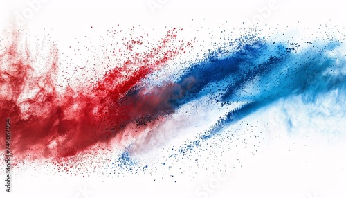 Red, White, and Blue A Colorful Celebration of Independence Generative AI photo
