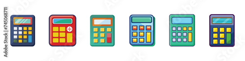 Calculator icon, Savings, finances sign, Calculator icon, Financial calculation line icon, calculator icons, Calculator icon on white background.