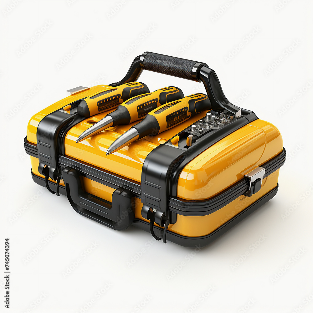 Luxurious Premium Tool Box in Isolation Luxurious Premium Tool Box in Isolation