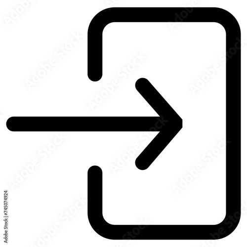 enter icon, simple vector design