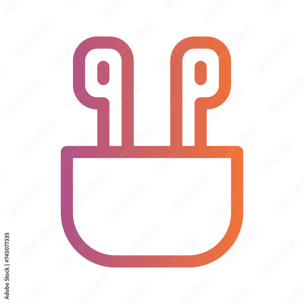 earphone gradient icon earphone gradient icon