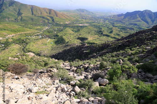 Panorama from Takhta Karacha Mountain, Uzbekistan photo