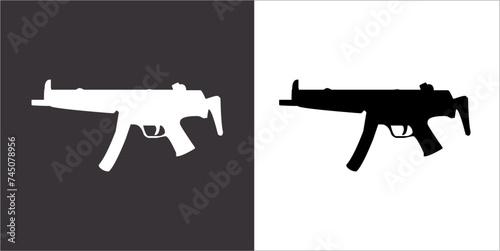 Illustration vector graphics of gun icon.