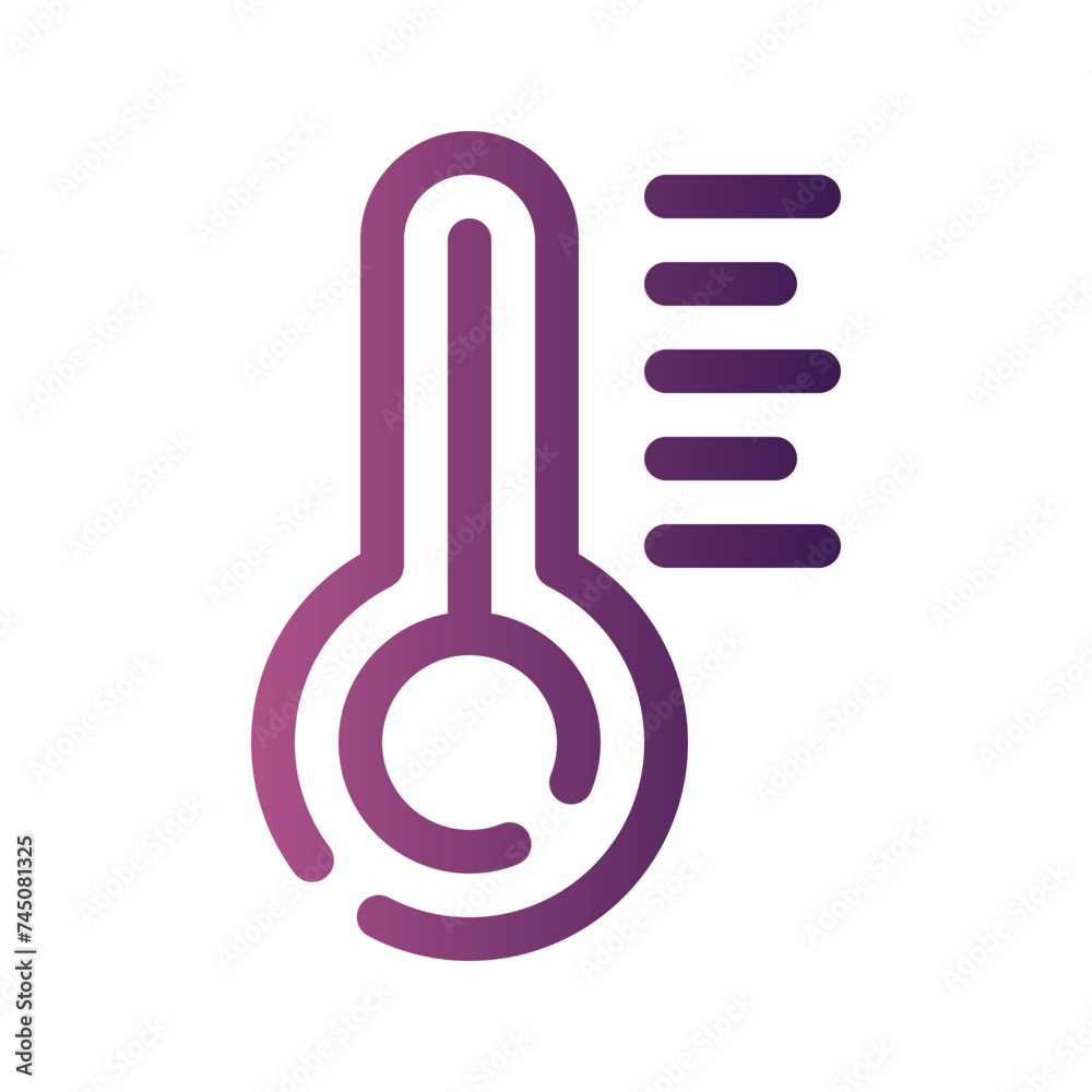 temperature gradient icon temperature gradient icon