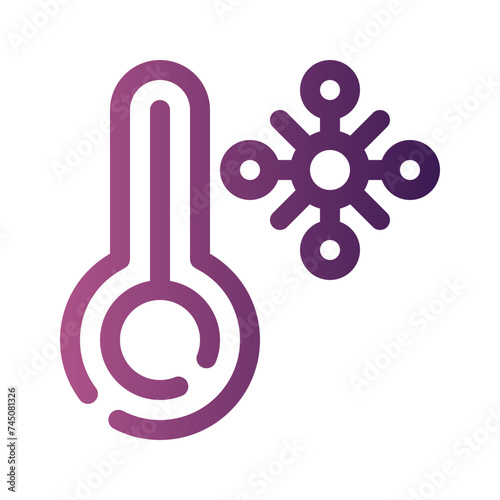 thermometer gradient icon