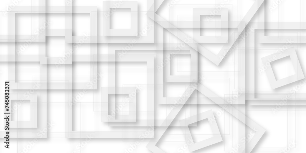 White and grey geometric minimal and square shape banner design. Abstract geometric minimal futuristic element concept. can use for adding, poster, design artwork, template, banner, wallpaper. White and grey geometric minimal and square shape banner design. Abstract geometric minimal futuristic element concept. can use for adding, poster, design artwork, template, banner, wallpaper.