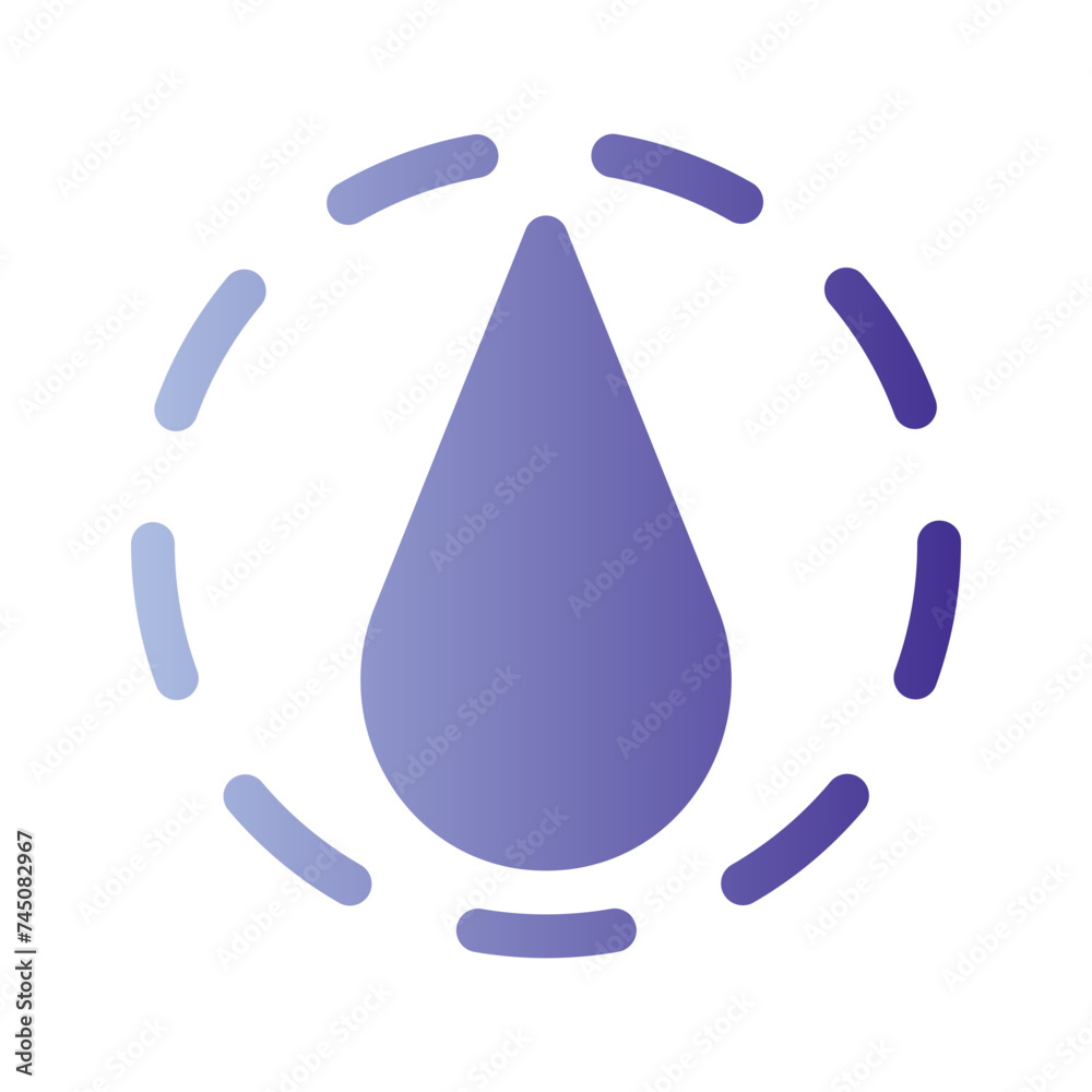 water flat gradient icon water flat gradient icon
