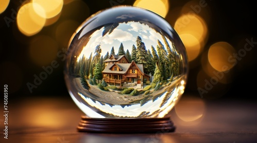 House in a crystal ball