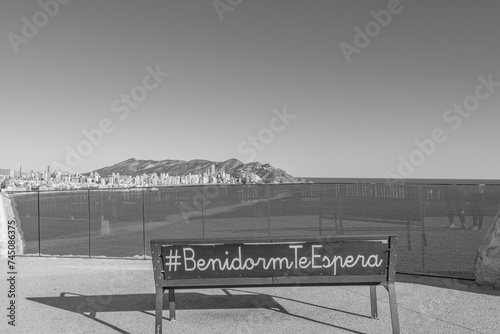Benidorm, Spain -January 8 2024 "Beautiful coast of south spain during the sunrise"