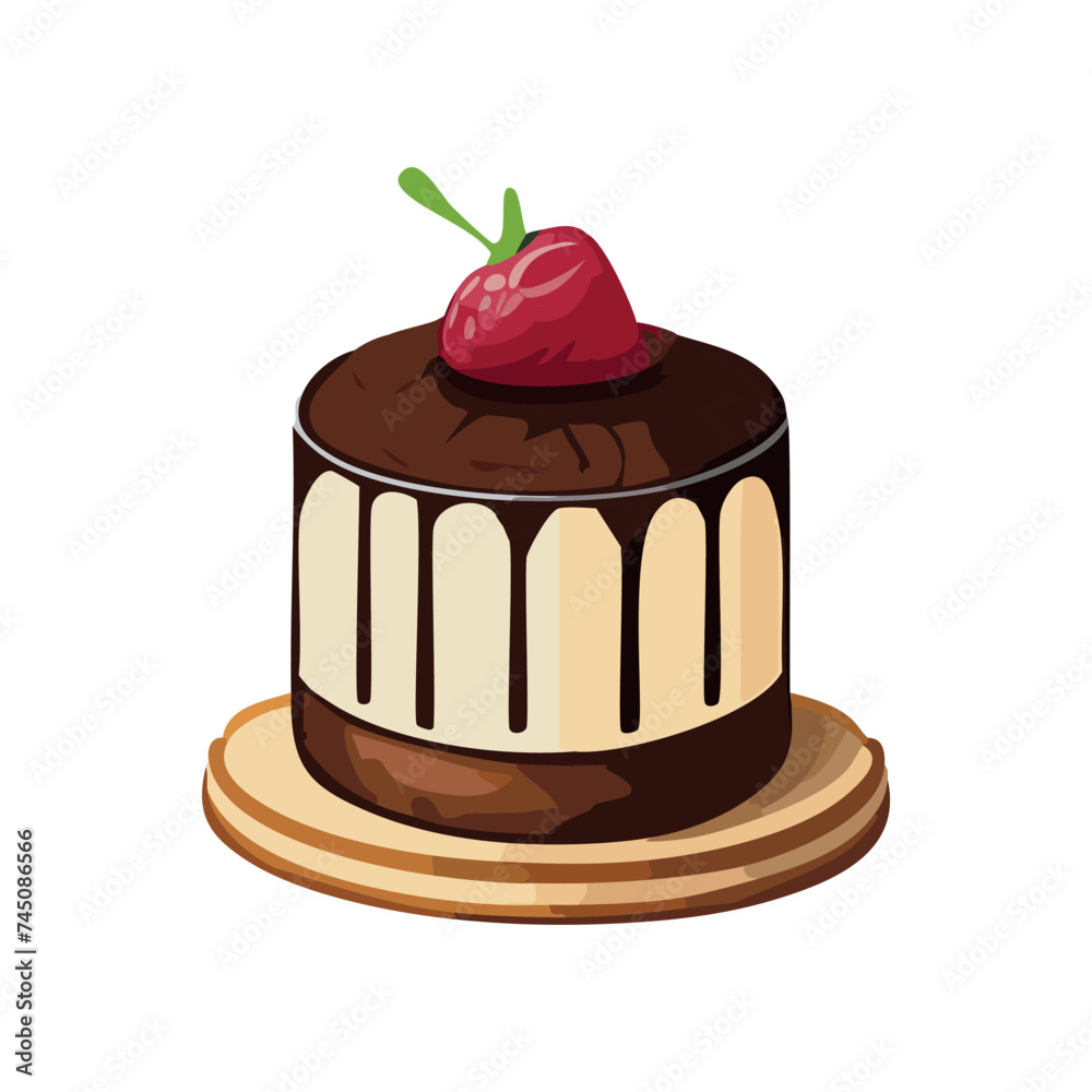 Cake vector illustration on white background Cake vector illustration on white background