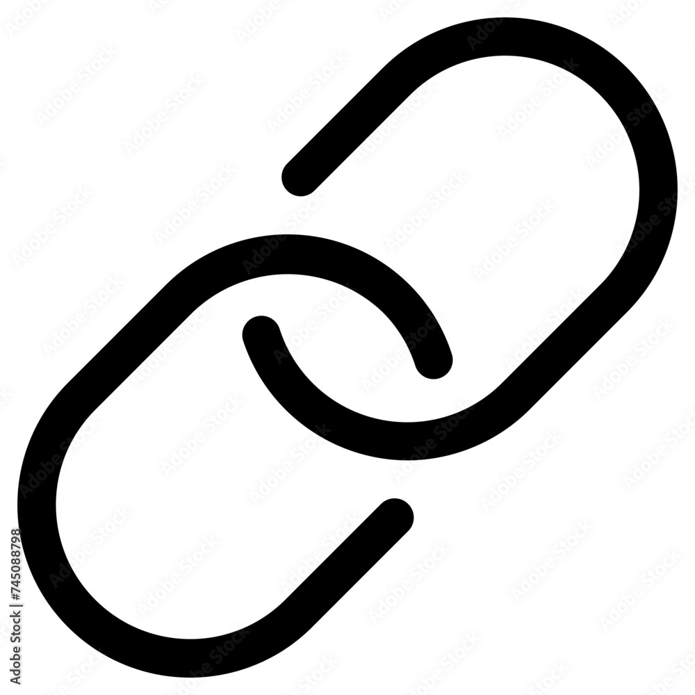 link icon, simple vector design