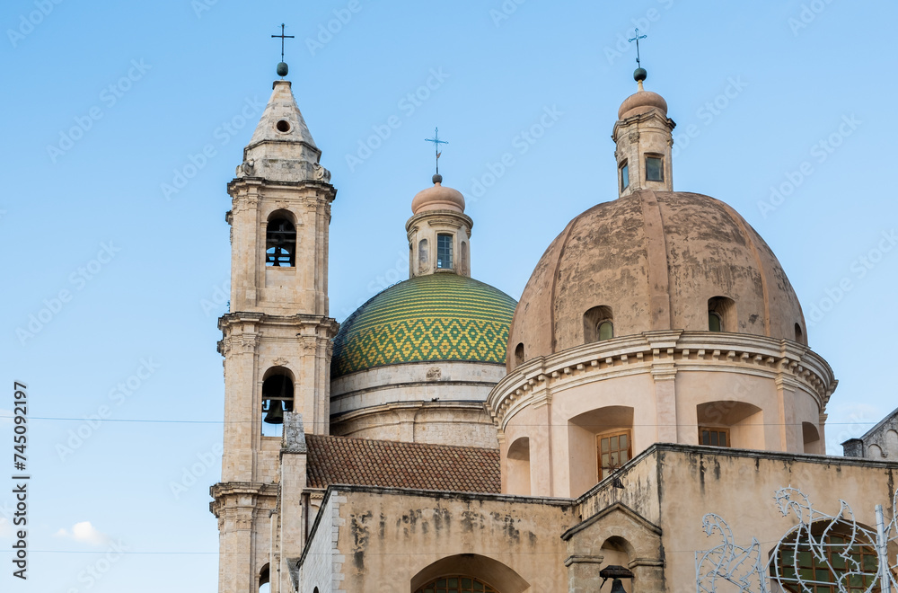 The Cathedral of Saint Michael Archangel (San Michele Arcangelo Cattedrale) of the medieval town of Bitetto, Bari province, southern Italy, Europe