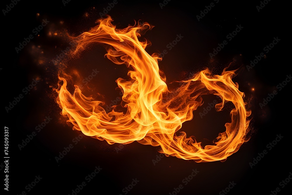 Fototapeta premium burning fire