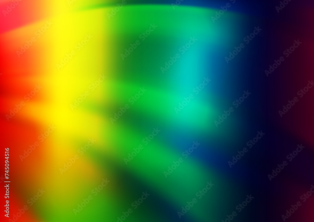 Light Multicolor, Rainbow vector abstract template.