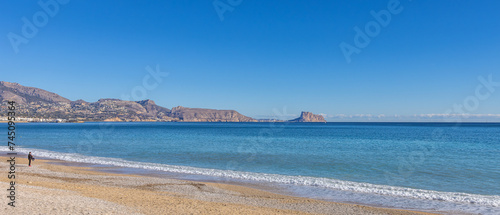 Benidorm  Spain -January 8 2024  Beautiful coast of south spain during the sunrise 