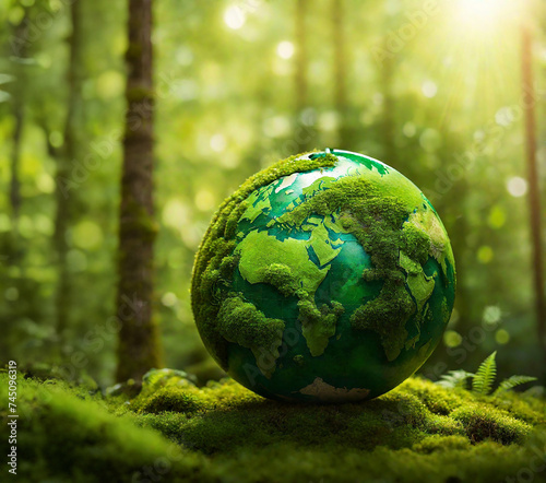 save the world, ecology plant trees and recycle