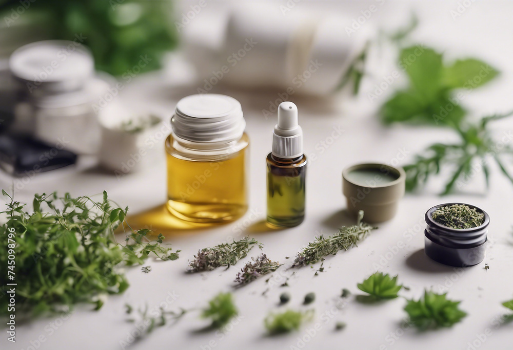 Natural Cosmetics set Organic products and wild herbs Natural Cosmetics set Organic products and wild herbs
