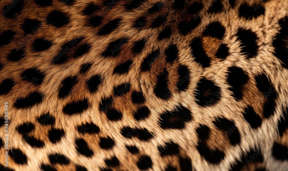 Leopard Spots: A Detailed Close-Up of Nature's Fierce and Beautiful Coat