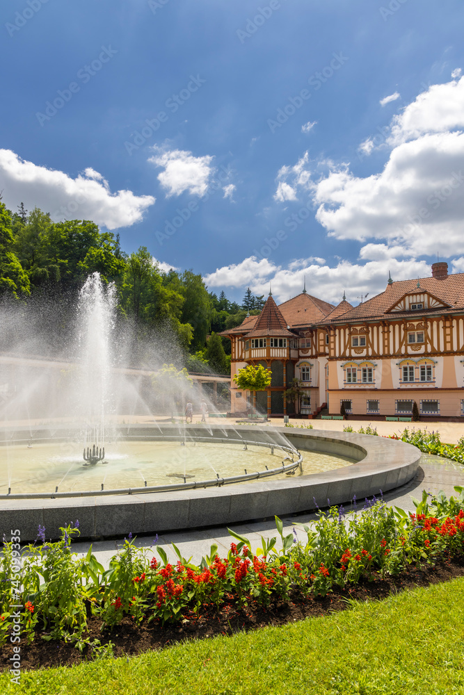 Luhacovice, picturesque spa town in Southern Moravia, Czech Republic