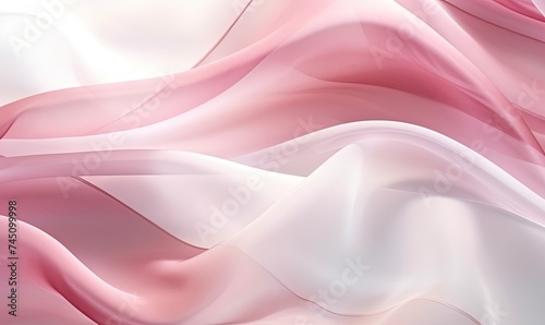 A Vibrant Close-Up of Pink and White Fabric