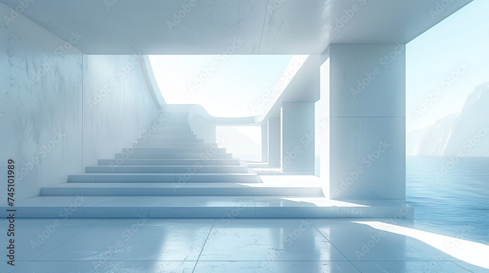 Obraz premium minimalist technology style, clean background